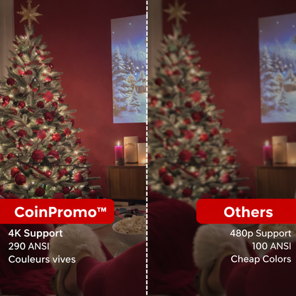 Vidéoprojecteur 4K = 4 Cadeaux Gratuits